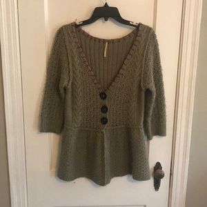 Free People Button Up Sweater